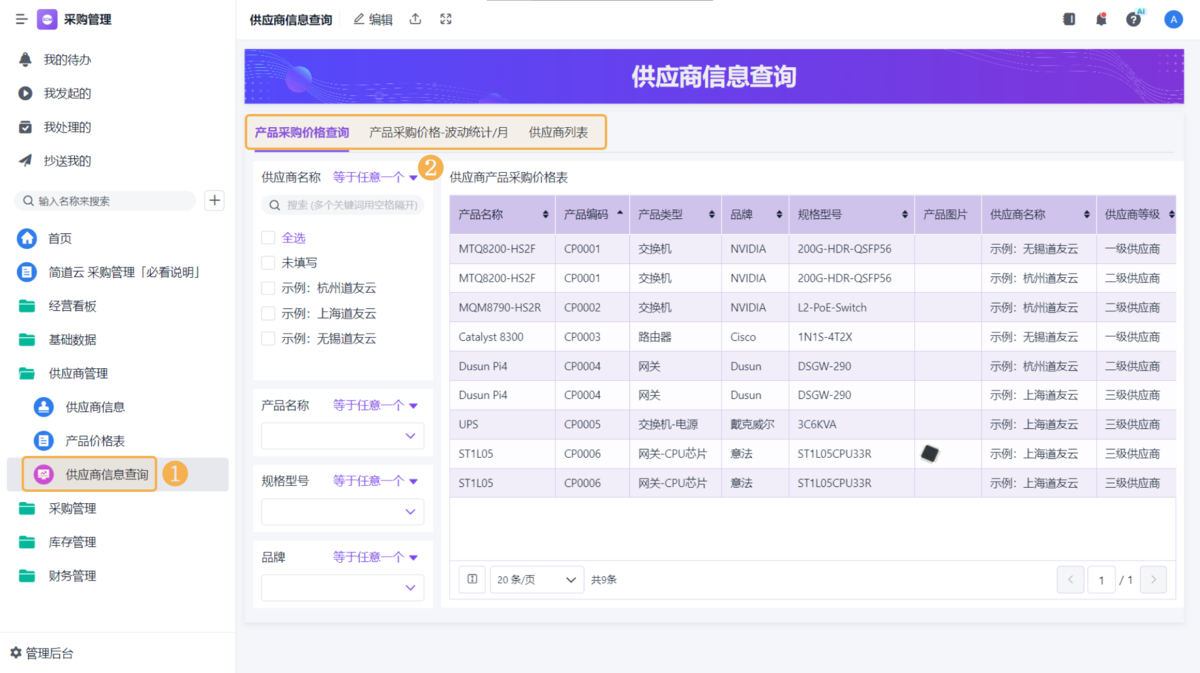 供應商管理系統