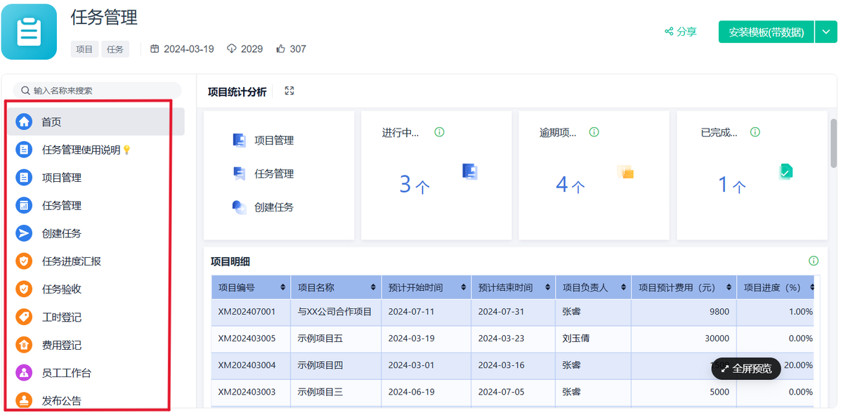 項目管理,任務管理