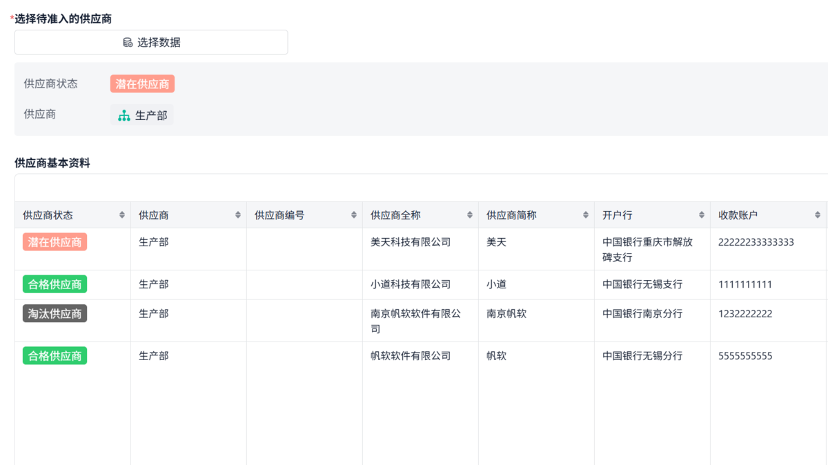供應商管理系統