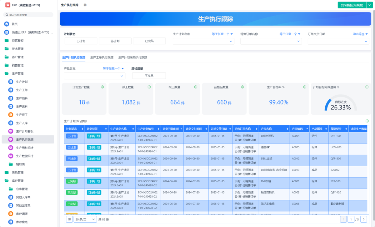 BOM表,MES系統