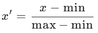 Min-Max归一化