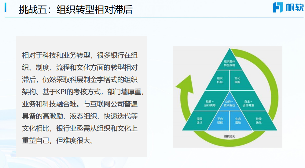 挑战五：组织转型相对滞后
