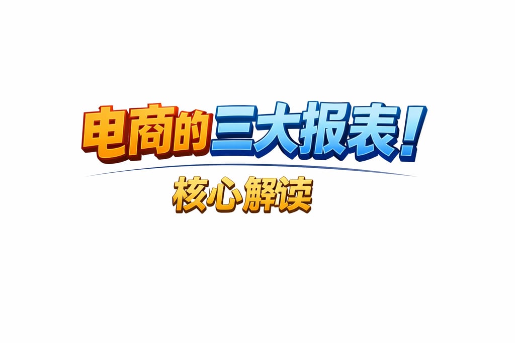 三大报表！电商的三大财务报表，核心解读