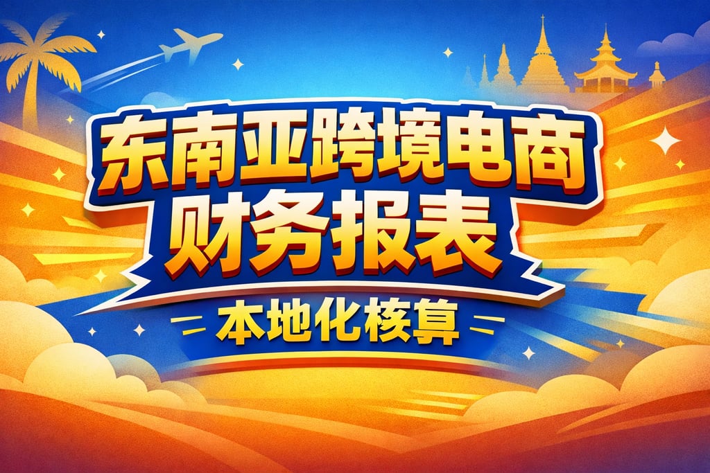 东南亚跨境！东南亚跨境电商财务报表，本地化核算
