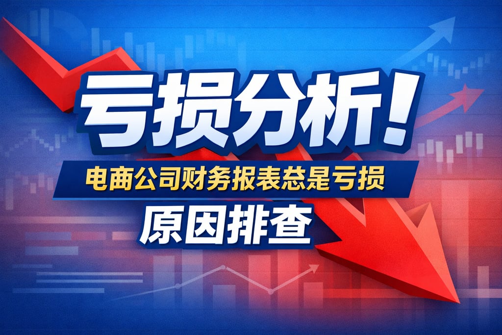 亏损分析！电商公司财务报表总是亏损，原因排查