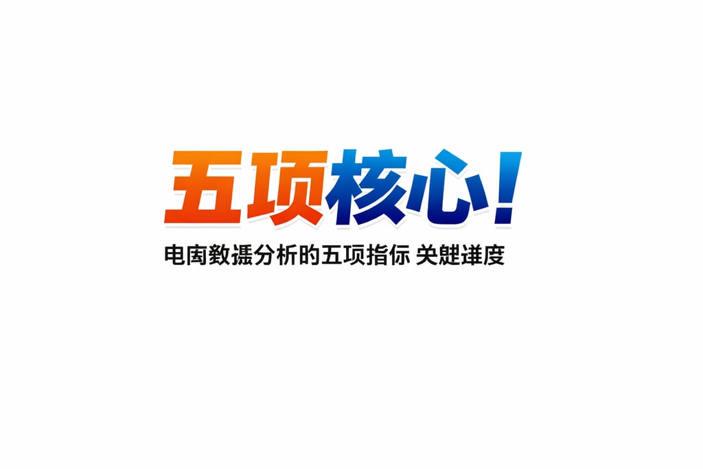 五项核心！电商数据分析的五项指标，关键维度