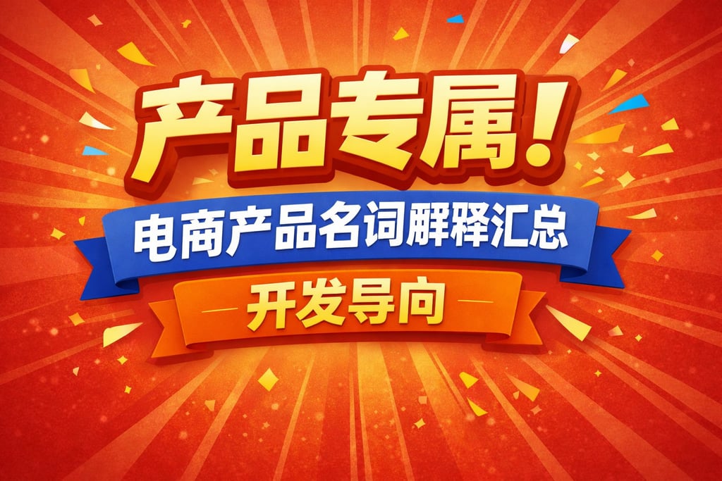 产品专属！电商产品名词解释汇总，开发导向