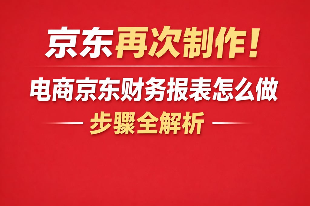 京东再次制作！电商京东财务报表怎么做，步骤全解析