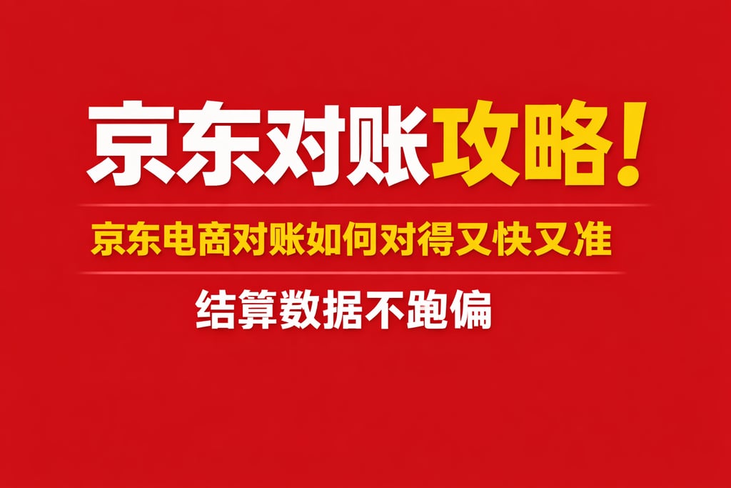 京东对账攻略！京东电商对账如何对得又快又准，结算数据不跑偏