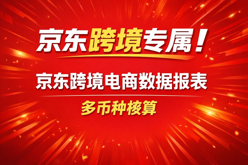 京东跨境专属！京东跨境电商数据报表，多币种核算