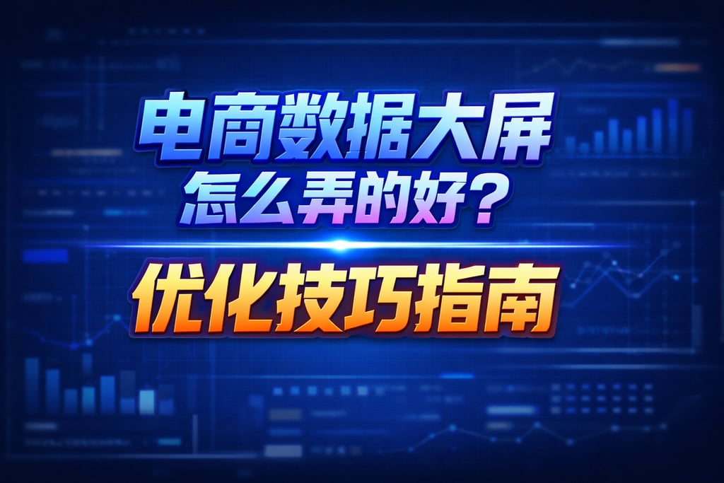 优化技巧！电商数据大屏怎么弄的好，指南