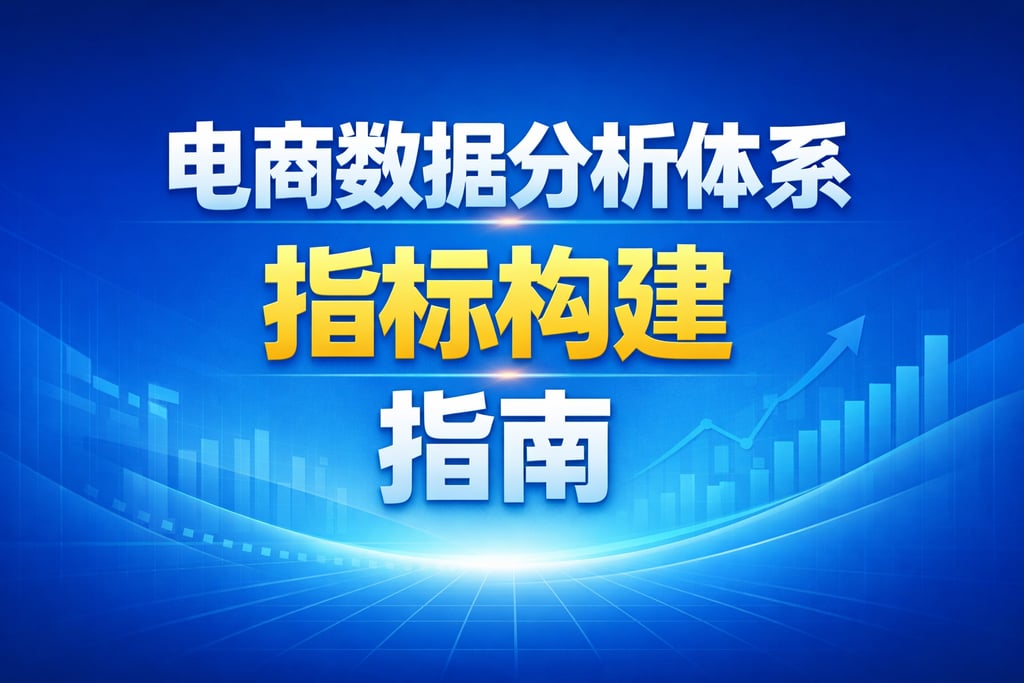 体系构建！电商数据分析体系指标构建，指南