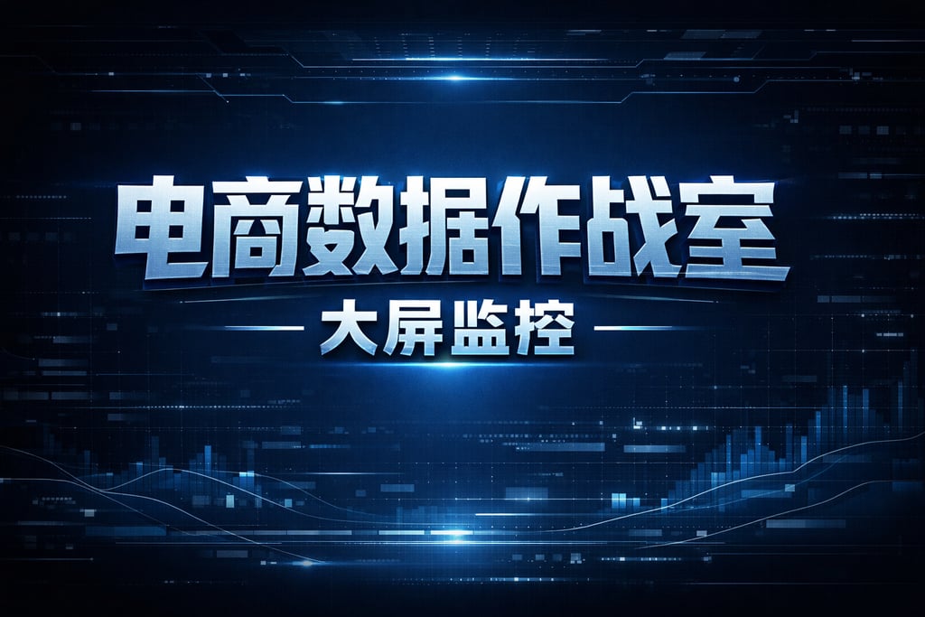 作战室方案！电商数据作战室大屏监控，企业级