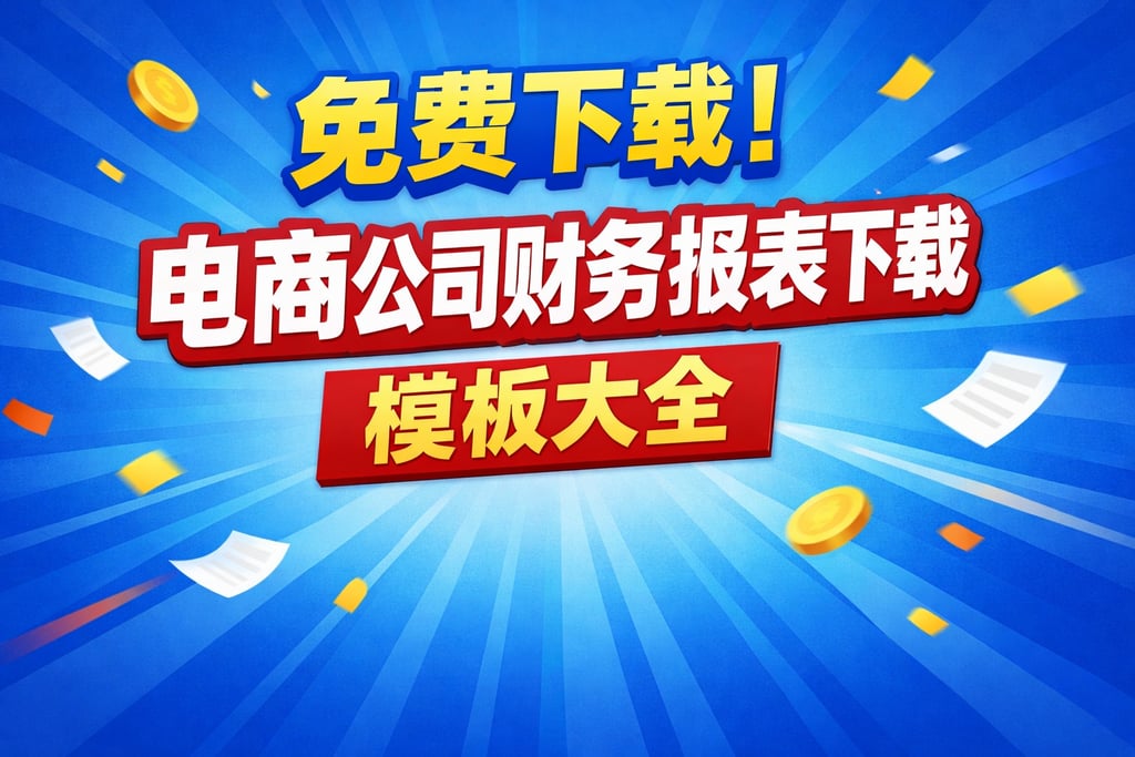 免费下载！电商公司财务报表下载，模板大全
