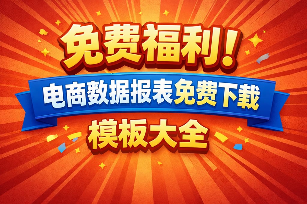 免费福利！电商数据报表免费下载，模板大全