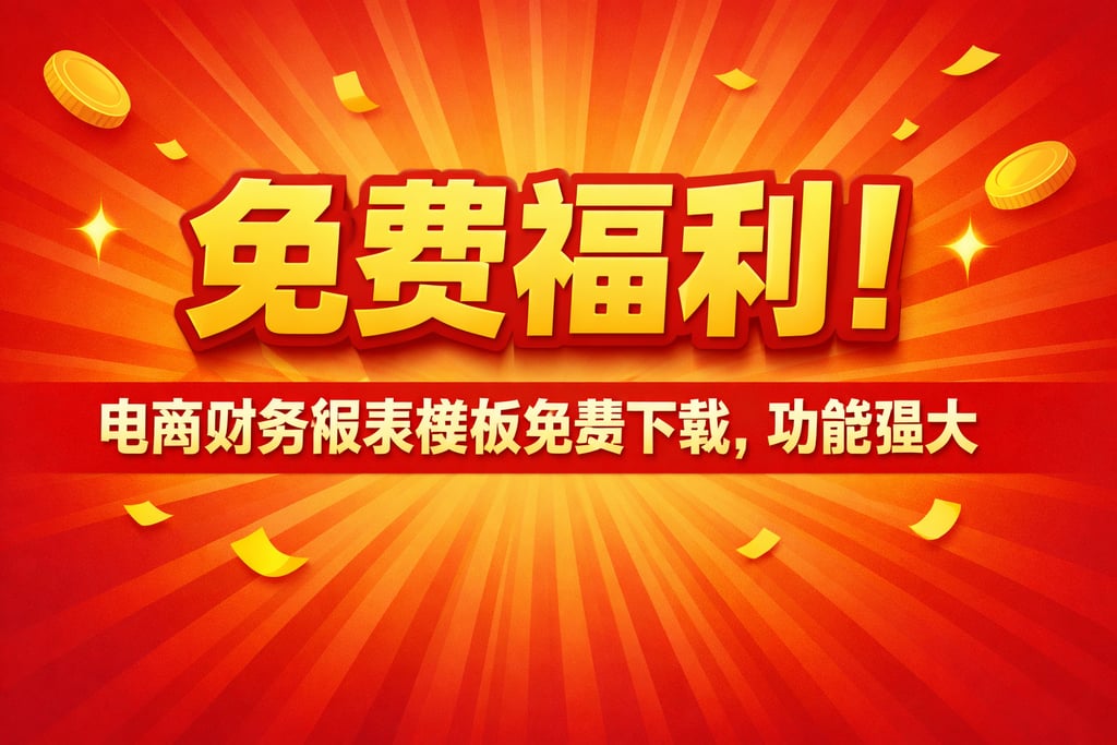 免费福利！电商财务报表模板免费下载，功能强大