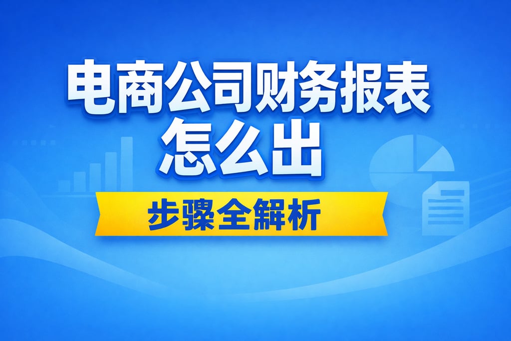 公司出报表！电商公司财务报表怎么出，步骤全解析