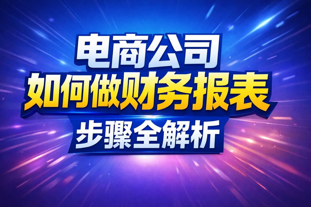 公司制作！电商公司如何做财务报表，步骤全解析
