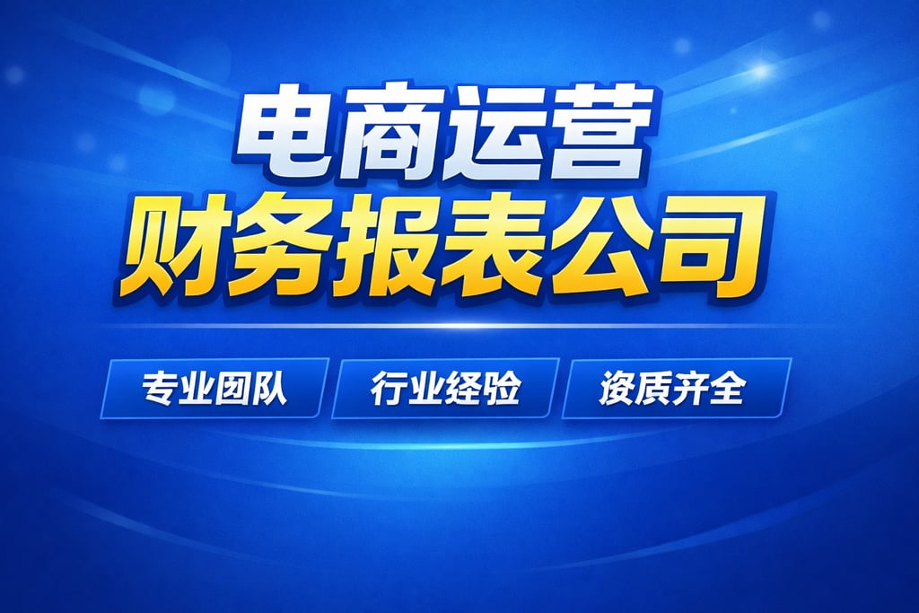 公司推荐！出具电商运营财务报表的公司，资质参考