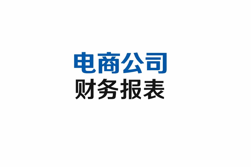 公司格式！电商公司的财务报表格式，标准化