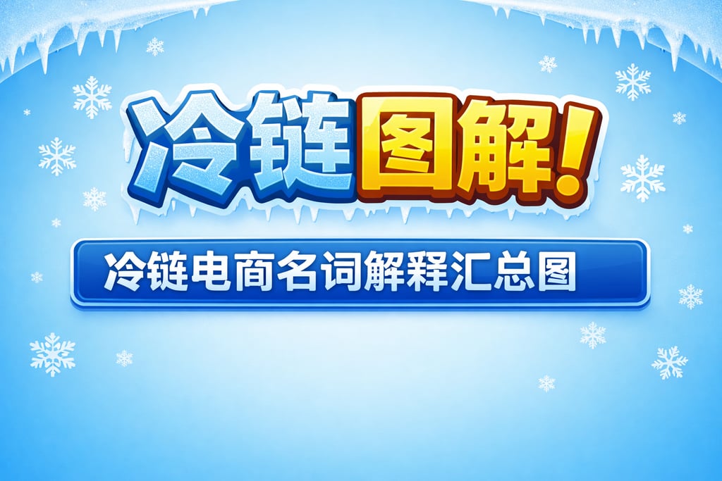 冷链图解！冷链电商名词解释汇总图，直观清晰