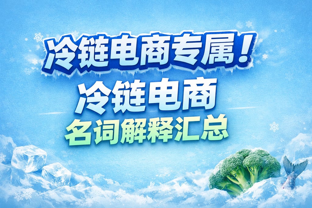 冷链电商专属！冷链电商名词解释汇总，生鲜导向
