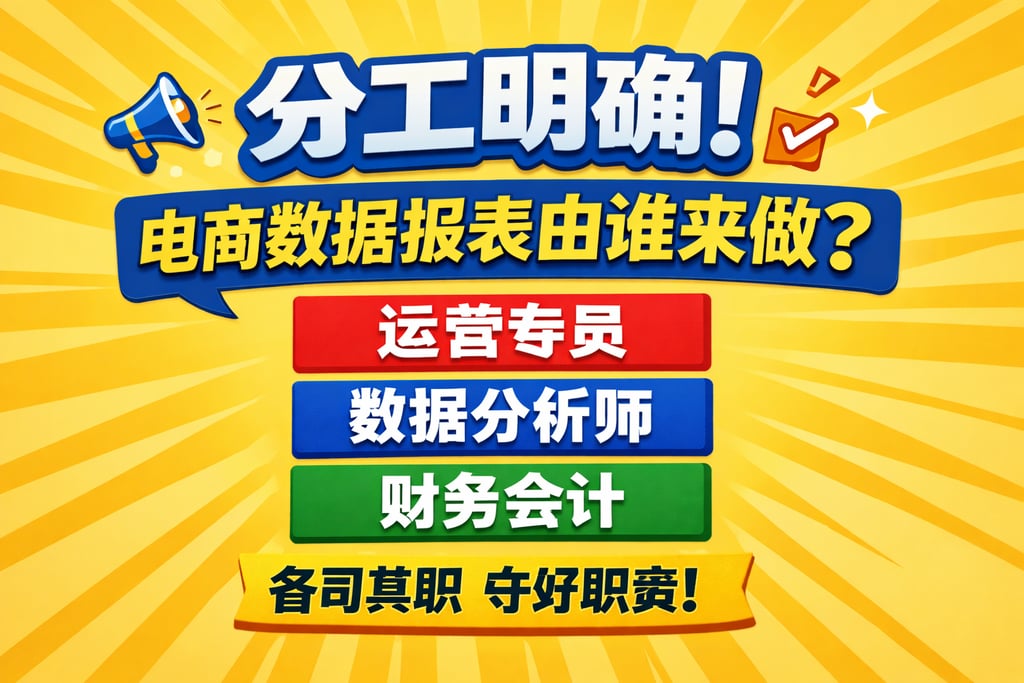 分工明确！电商数据报表由谁来做，岗位职责