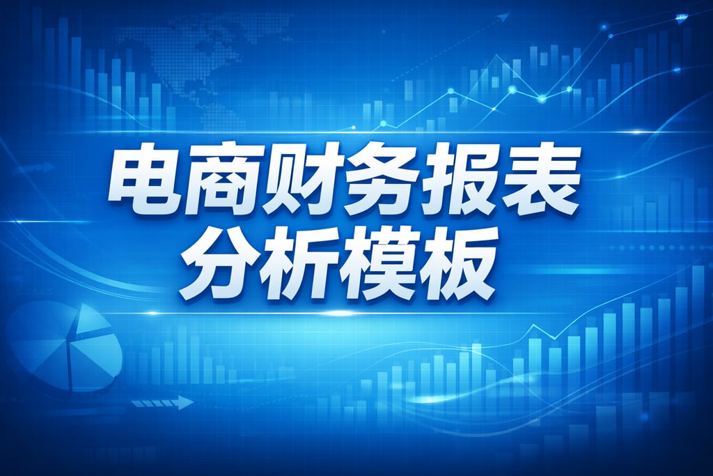 分析模板！对电商财务报表分析模板，直接套用