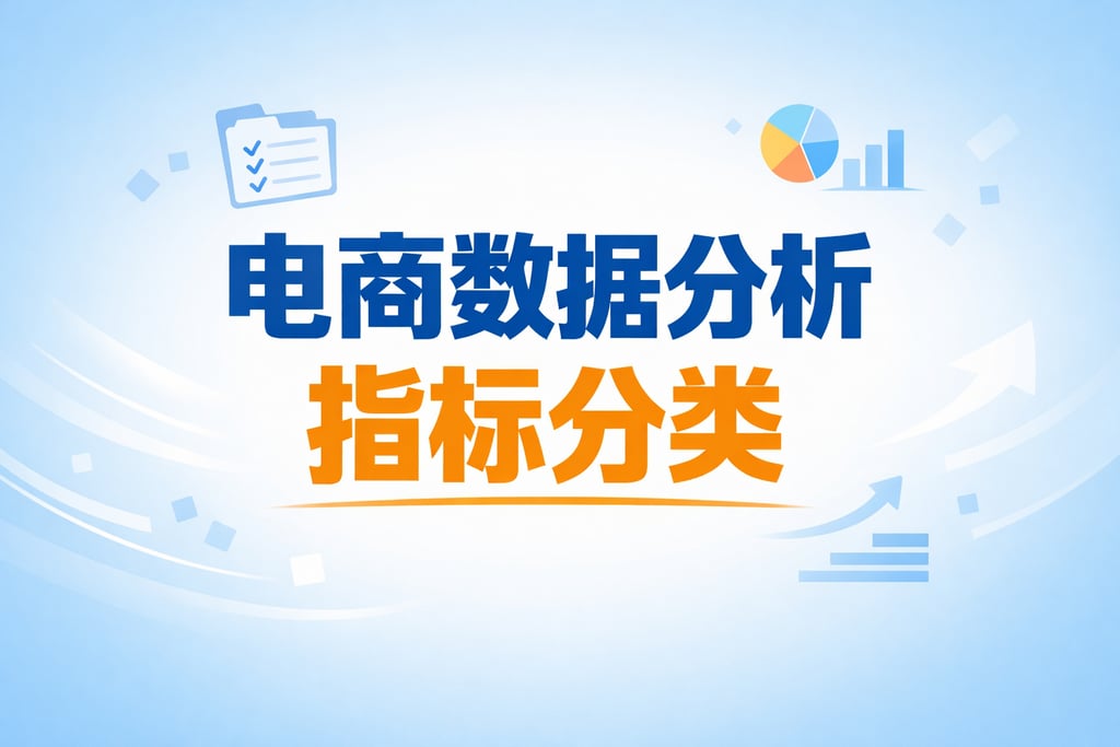 分类梳理！电商数据分析指标分类，清晰明了