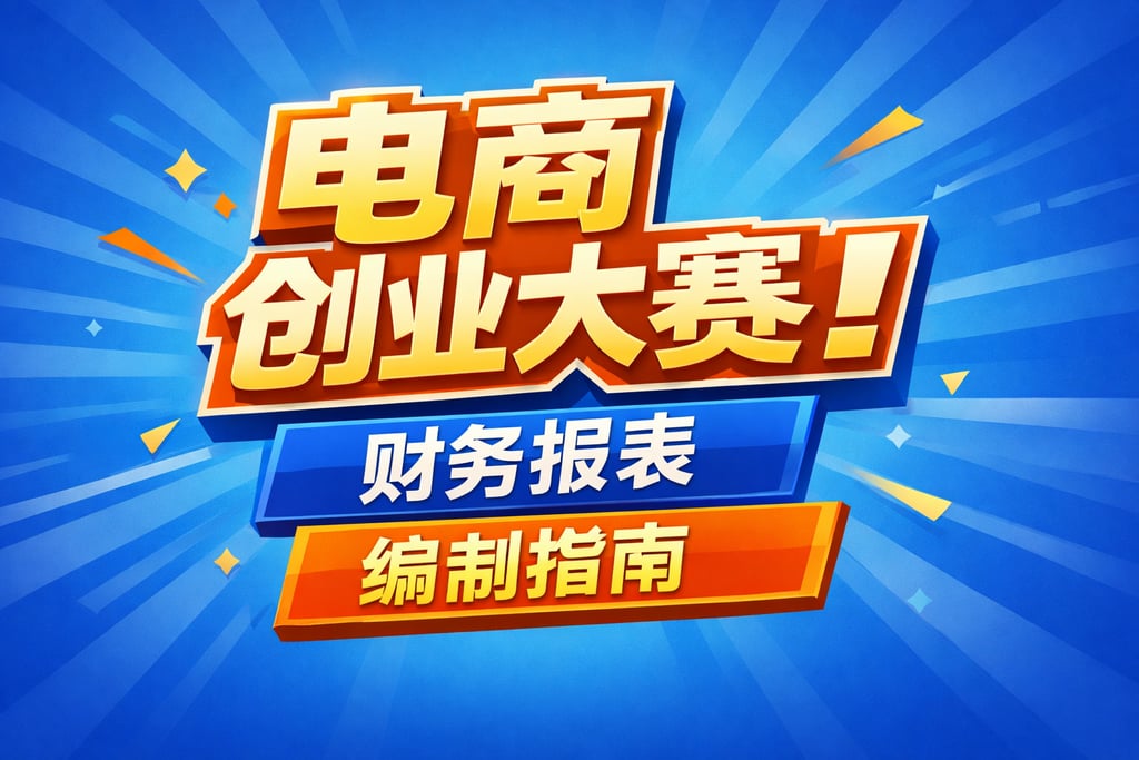 创业大赛！电商创业大赛财务报表，编制指南