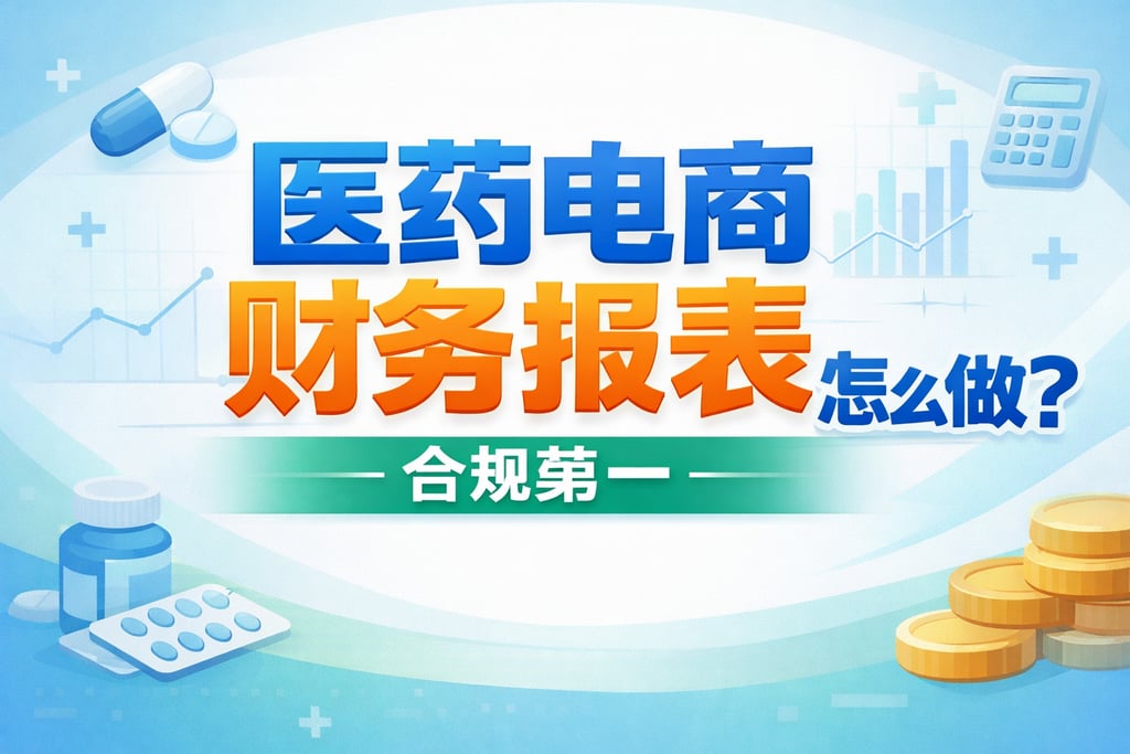 医药制作！医药电商财务报表怎么做，合规第一