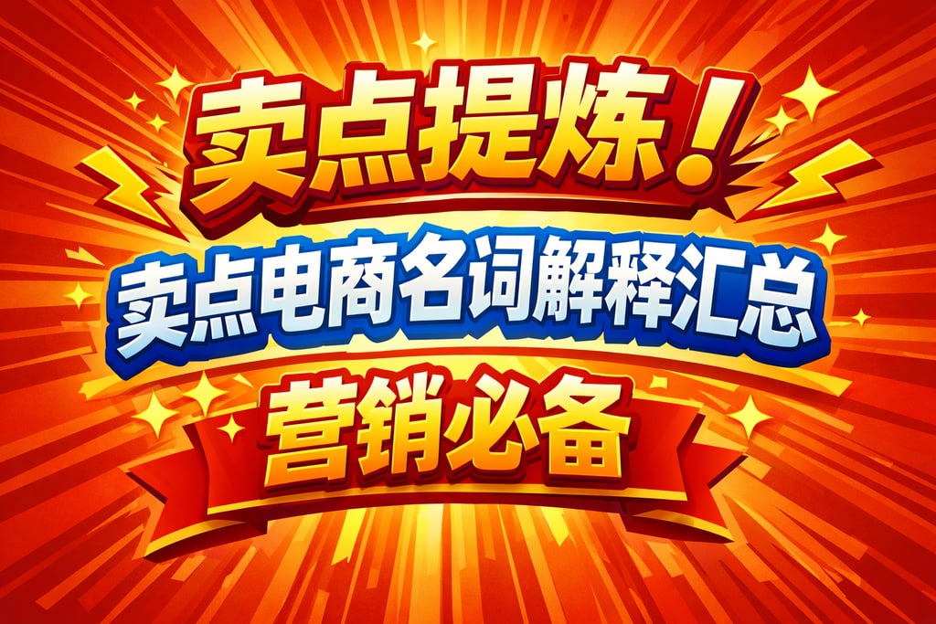 卖点提炼！卖点电商名词解释汇总，营销必备
