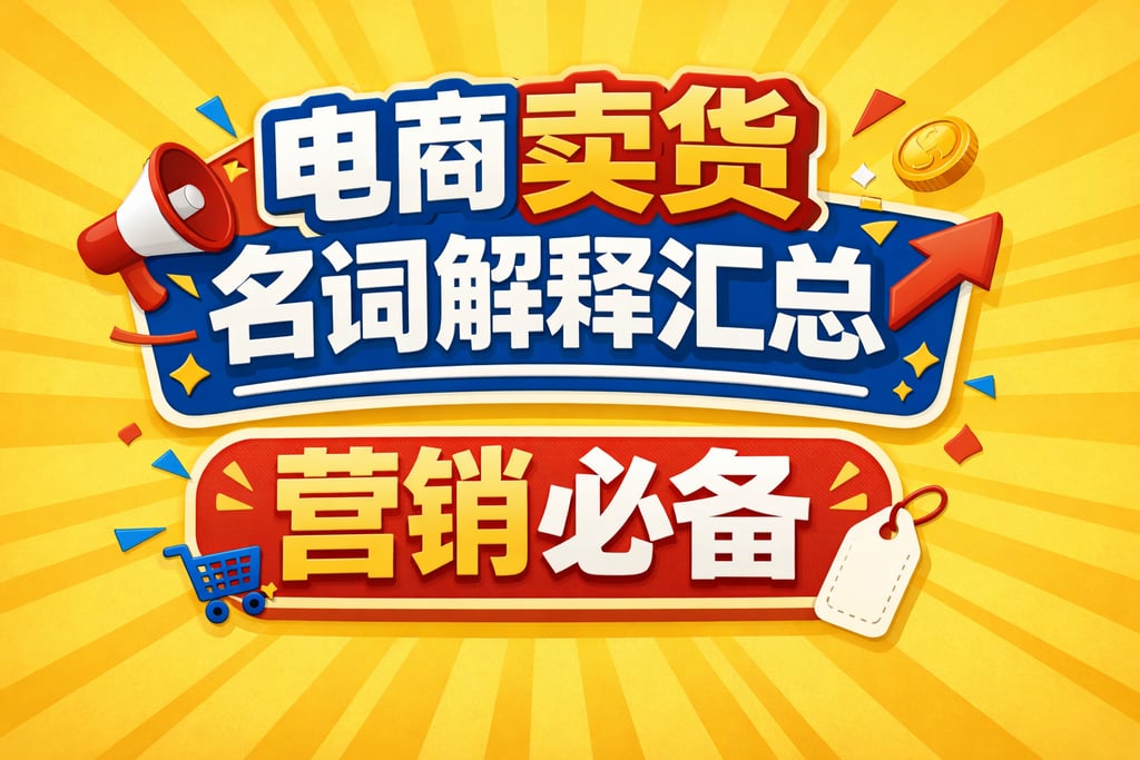 卖货导向！电商卖货名词解释汇总，营销必备