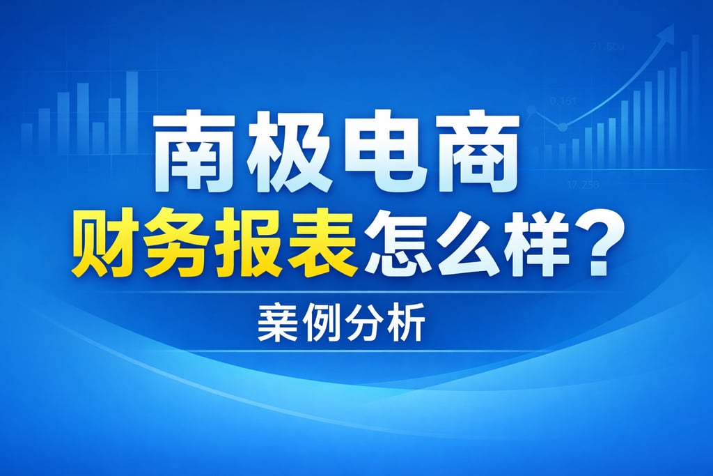 南极电商！南极电商财务报表怎么样，案例分析