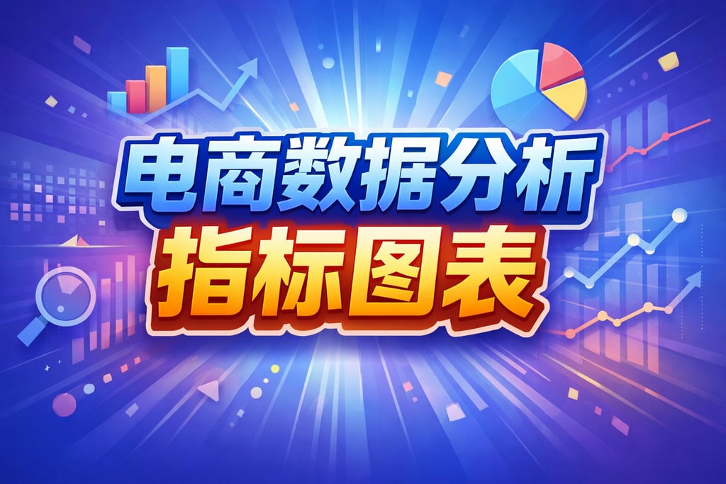 可视化！电商数据分析指标图表，直观清晰