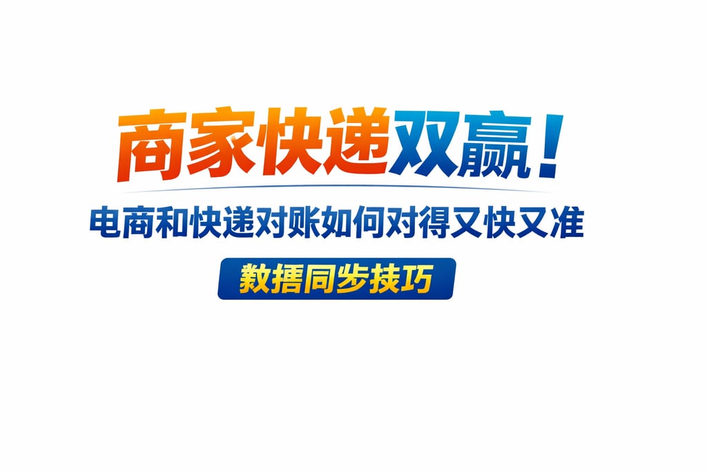 商家快递双赢！电商和快递对账如何对得又快又准，数据同步技巧