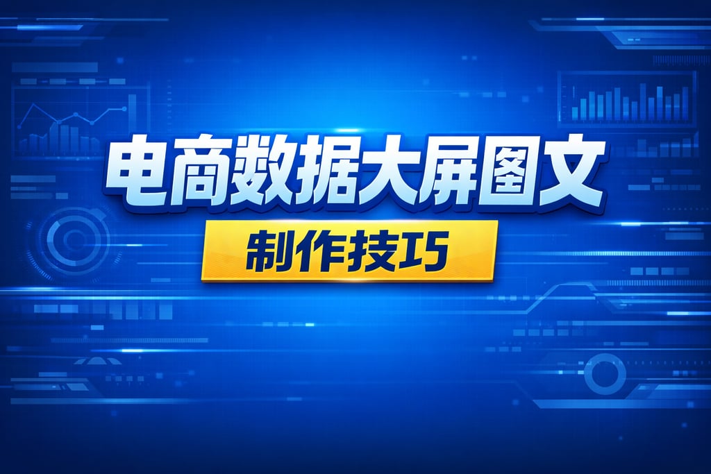 图文教程！电商数据大屏图文，制作技巧