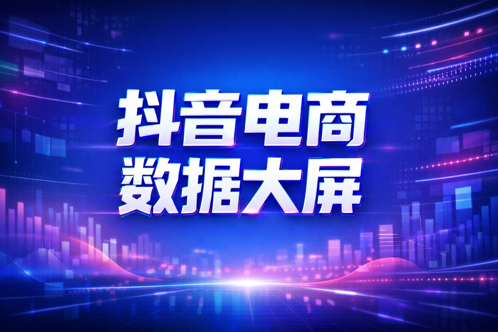 图片素材！抖音电商数据大屏图片，汇总