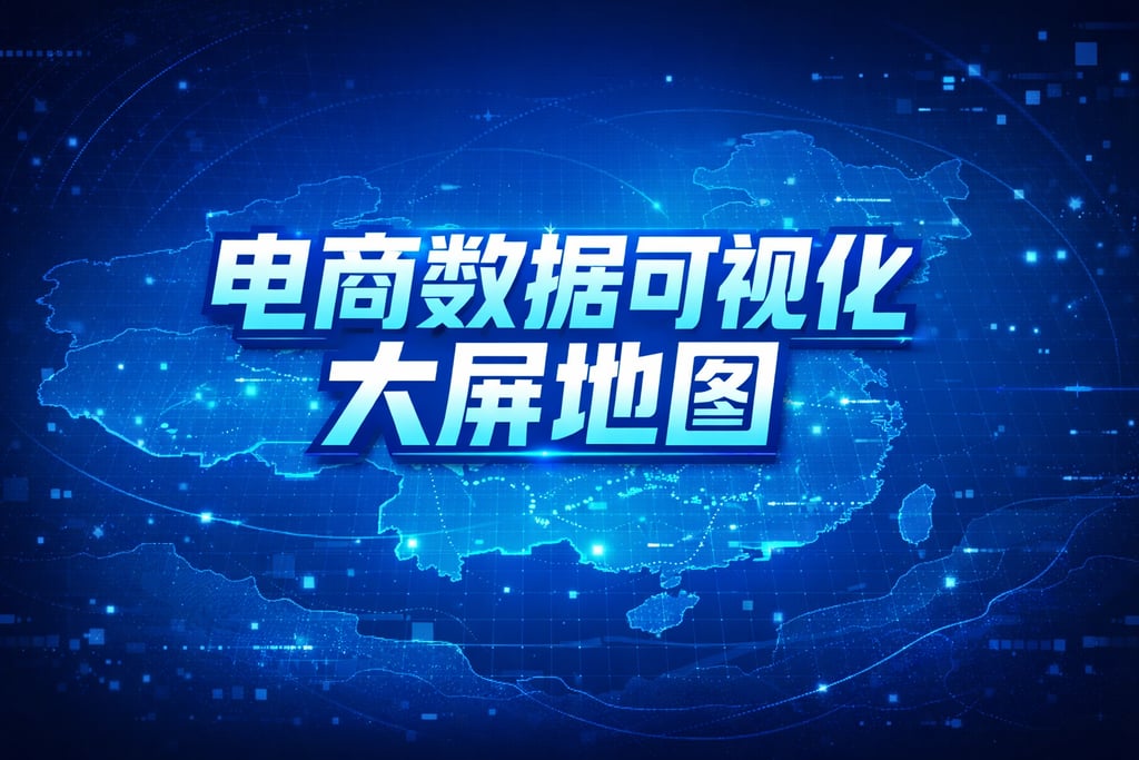 地图可视化！电商数据可视化大屏地图，设计