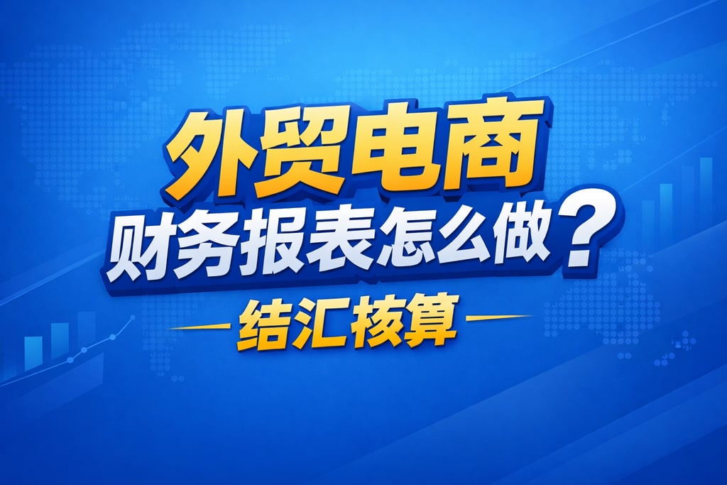 外贸制作！外贸电商财务报表怎么做，结汇核算