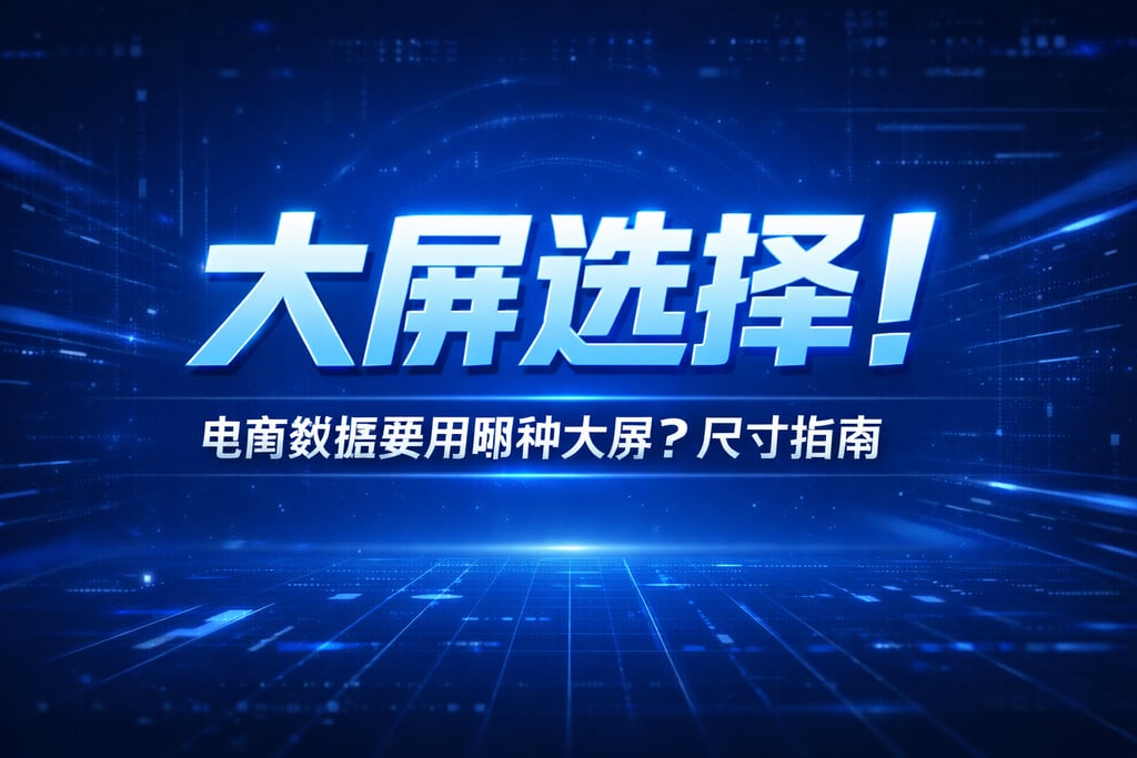 大屏选择！电商数据要用哪种大屏，尺寸指南