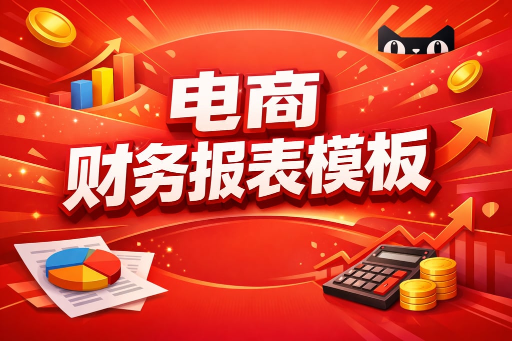 天猫模板图！电商天猫财务报表模板图，样式参考