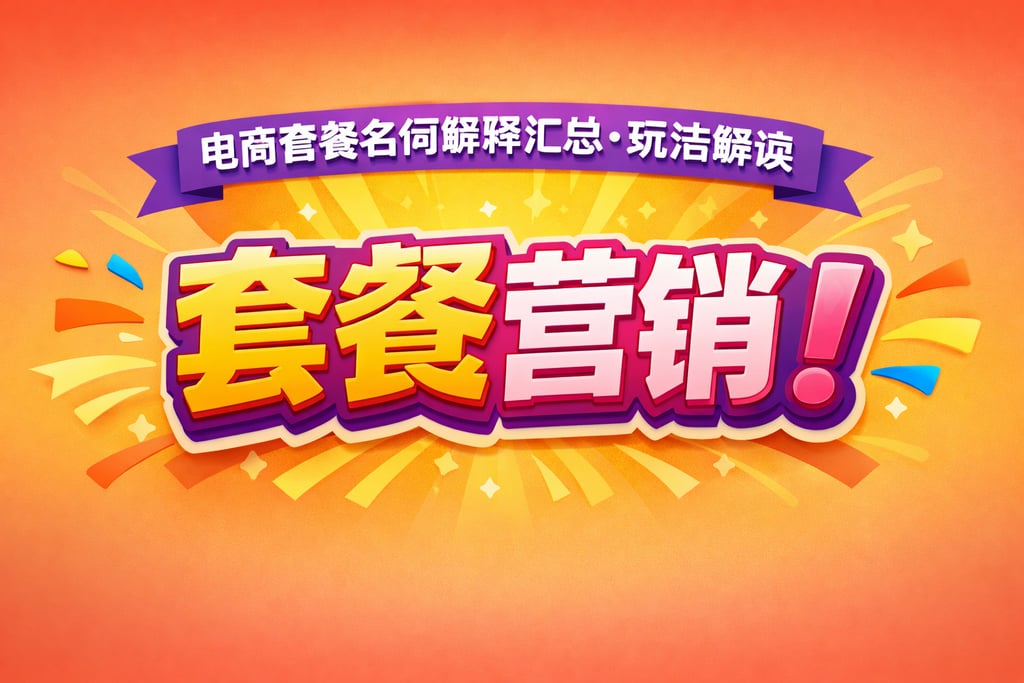 套餐营销！电商套餐名词解释汇总，玩法解读
