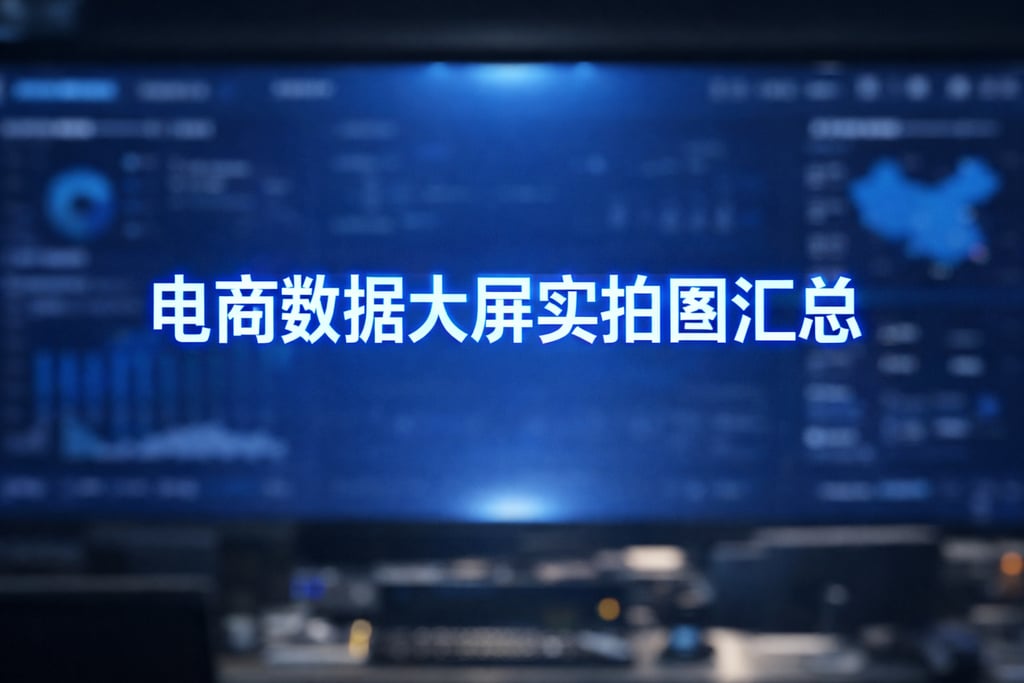 实拍素材！电商数据大屏实拍图，汇总