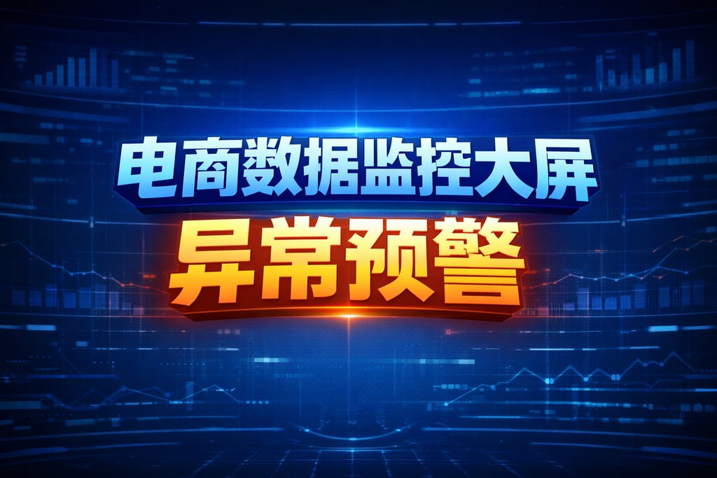 实时监控！电商数据监控大屏，异常预警