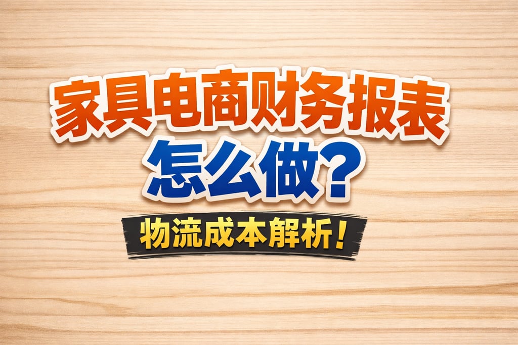 家具制作！家具电商财务报表怎么做，物流成本