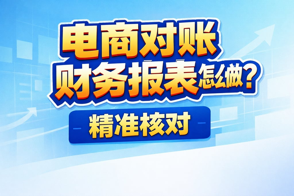 对账制作！电商对账财务报表怎么做，精准核对