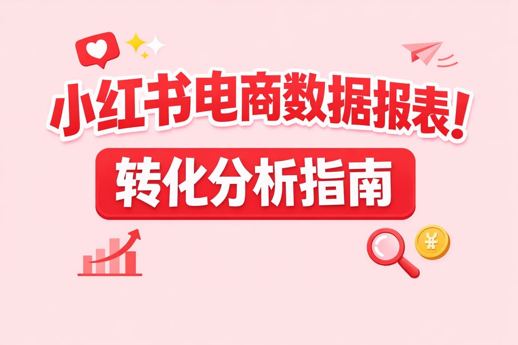 小红书种草！小红书电商数据报表，转化分析指南