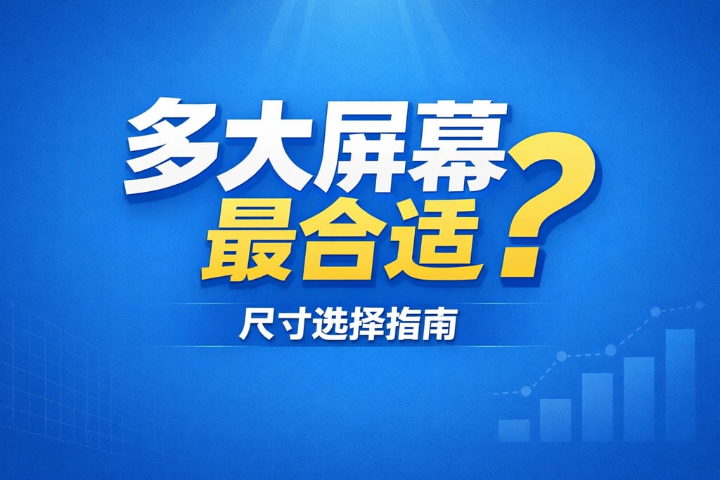 尺寸选择！电商数据显示大屏用多大，指南