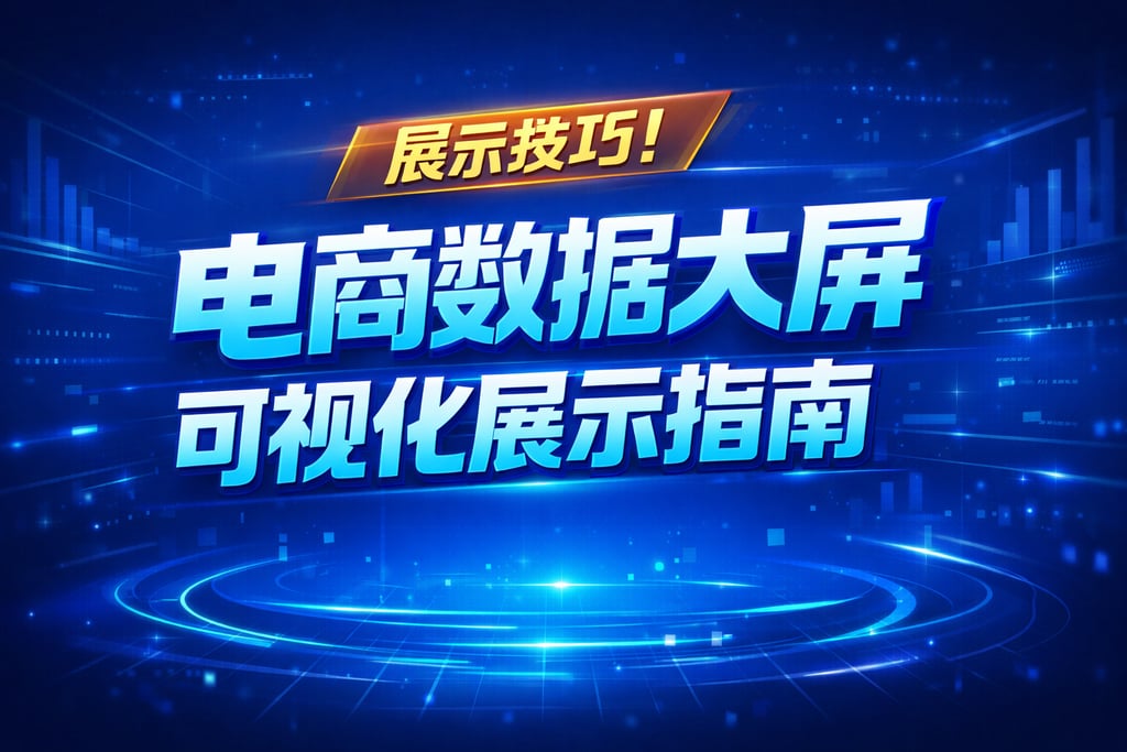 展示技巧！电商数据大屏可视化展示，指南